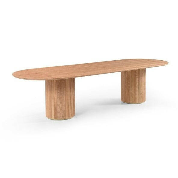 Lantine 320 Dining Table -  Pill Shaped - Ash Oak.
