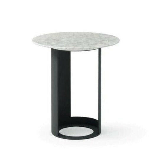 Alban Side Table - Carrara White.