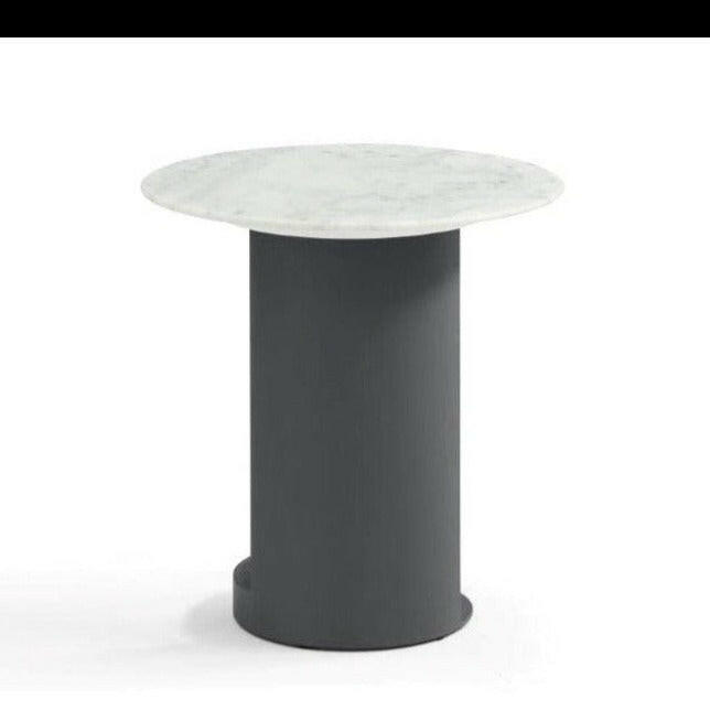 Alban Side Table - Carrara White.