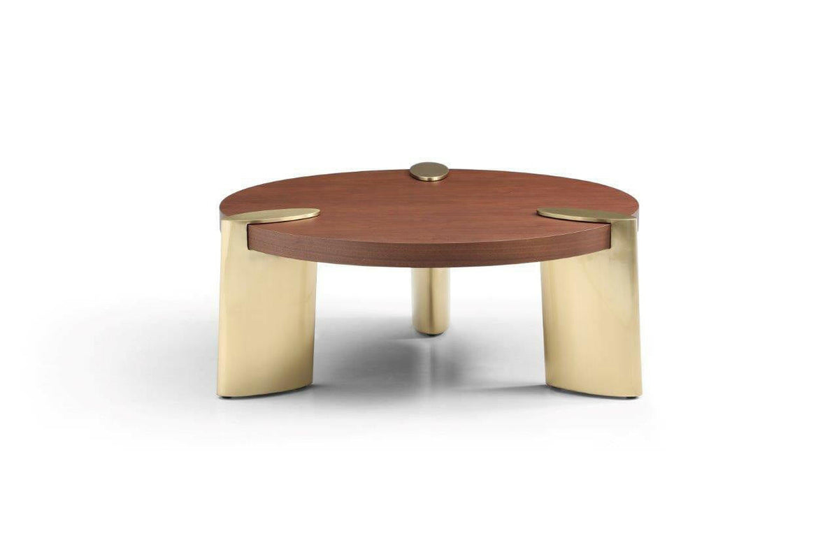 Amara Coffee Table - Small - Dark Walnut.