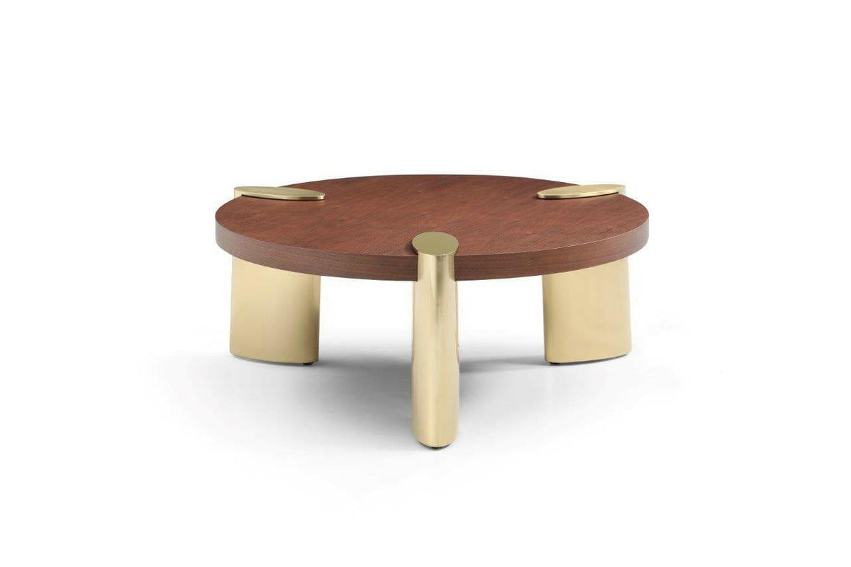 Amara Coffee Table - Small - Dark Walnut.