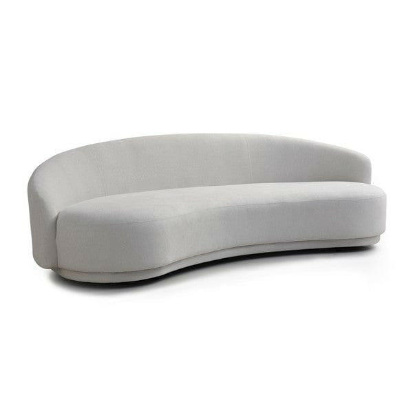 Cove 4-Seater Sofa - Avery Velour Cream.