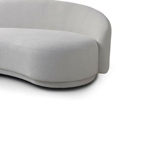 Cove 4-Seater Sofa - Avery Velour Cream.