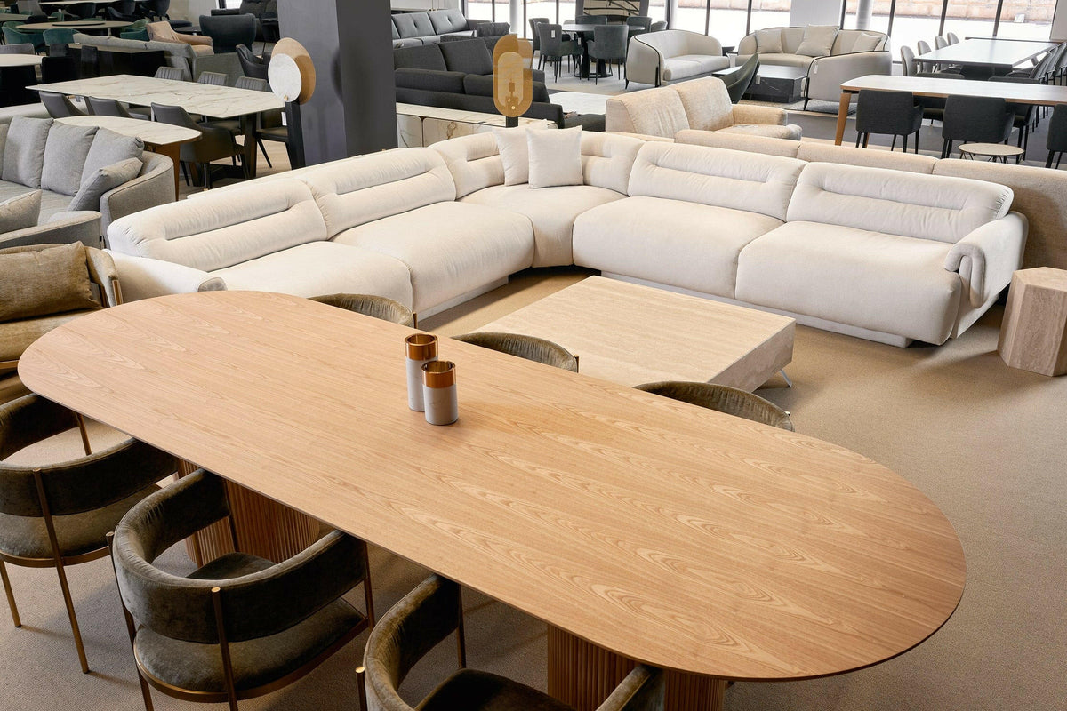 Frankie Modular Sofa - Chex Polar Bouclé.