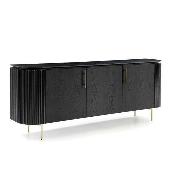 Lantine Buffet - Black Oak & Brass.