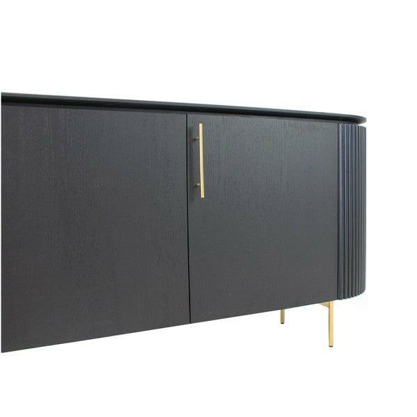 Lantine Buffet - Black Oak & Brass.