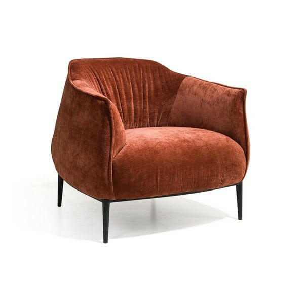 Tyrone Lounge Chair - Rust.