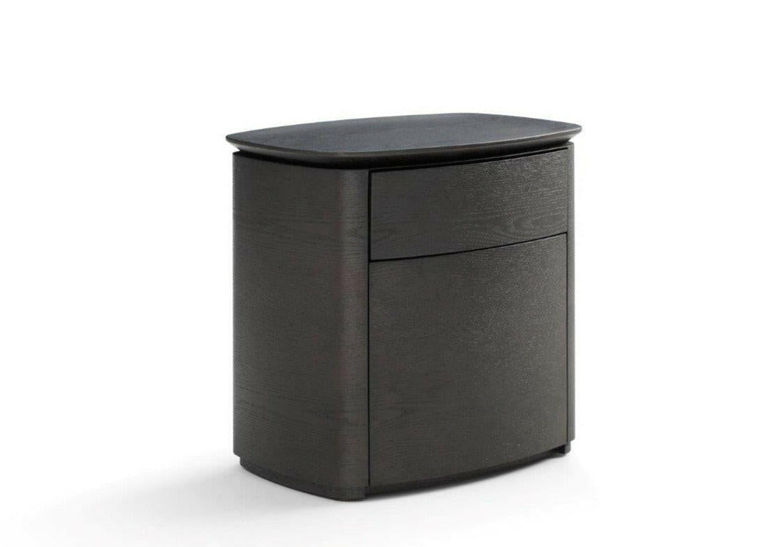 Blade Bedside Table - Smoke Oak.