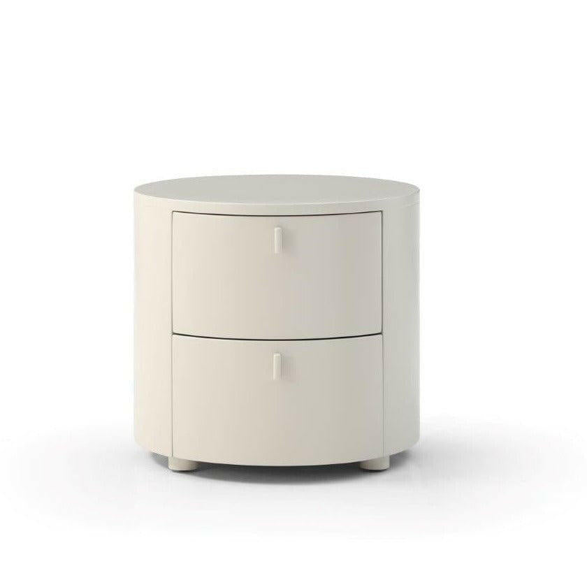Sims Bedside Table - Matte Beige.