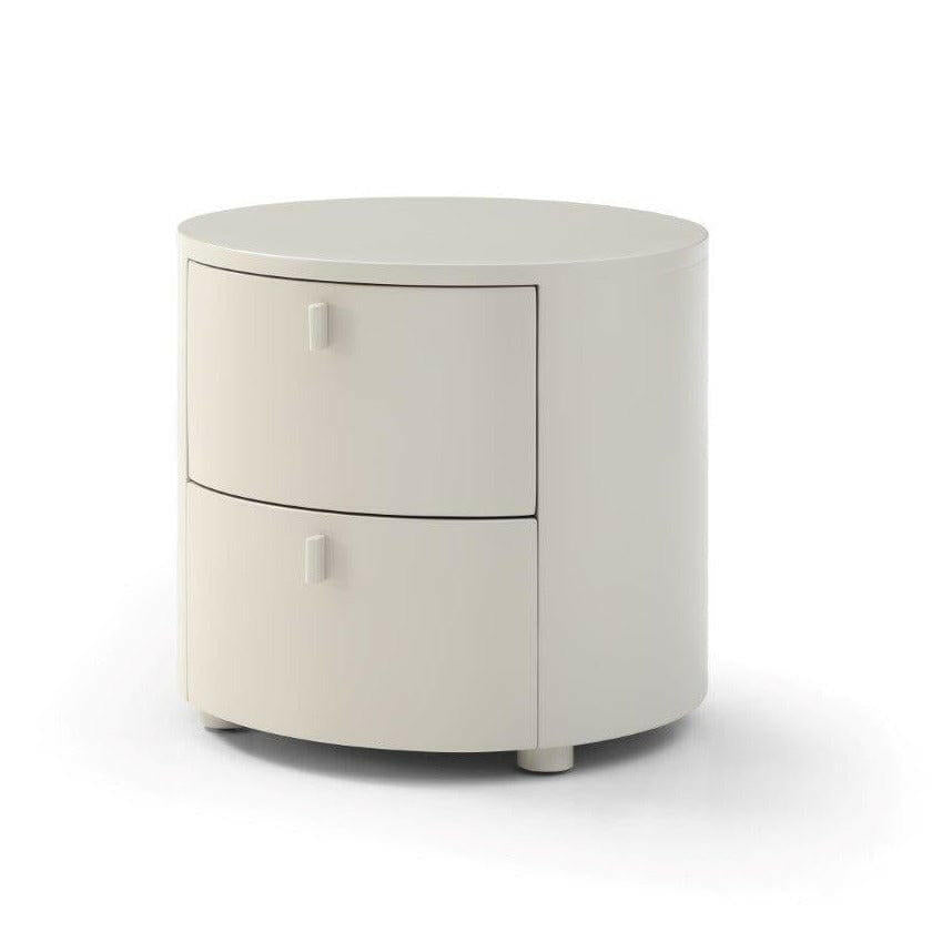 Sims Bedside Table - Matte Beige.