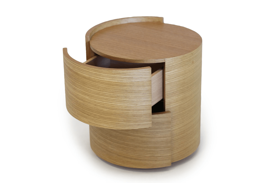 Dexter Bedside Table - Ash Oak - Pair.
