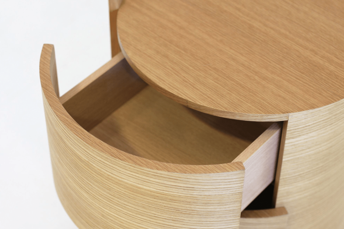 Dexter Bedside Table - Ash Oak - Pair.