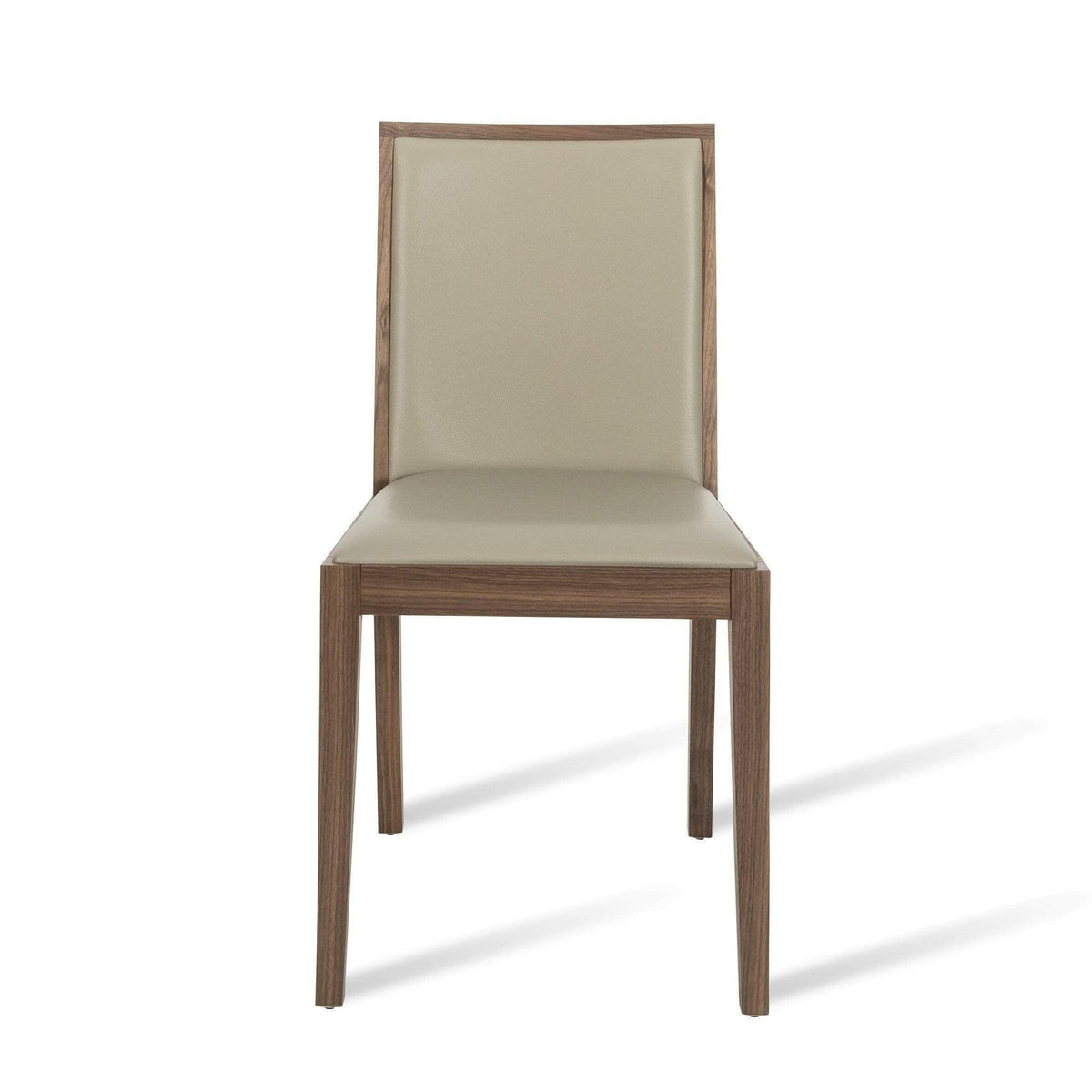 Lotus Dining Chair - Walnut / Stone.