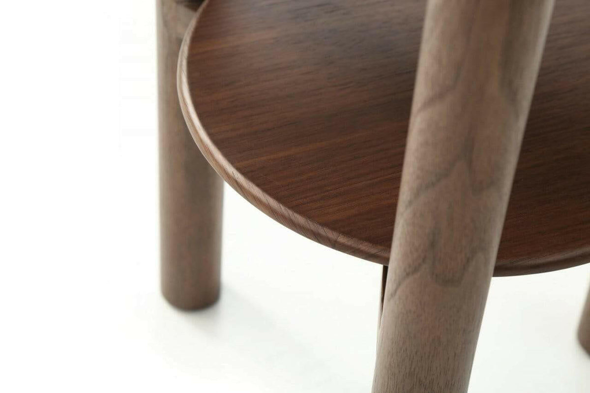 Willow Lamp Table With Shelf.