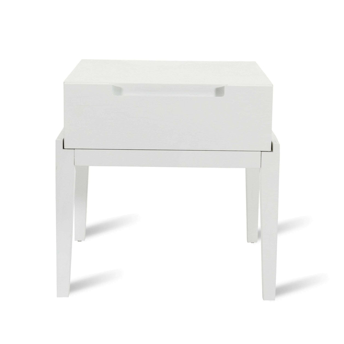 Orchid 1 Drawer Bedside - White.
