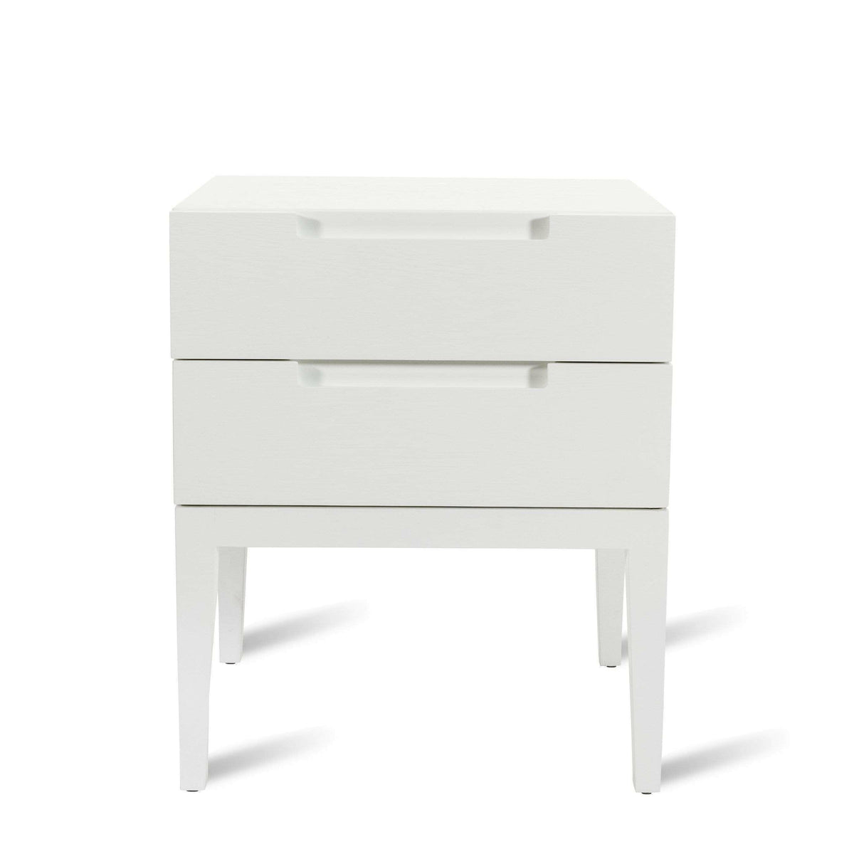 Orchid 2 Drawer Bedside - White.
