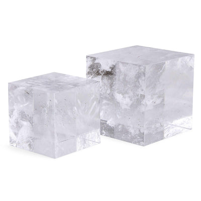 Uttermost Accessories Black Label Cube Risers/sculptures, S/2 - Manmade Quartz House of Isabella UK