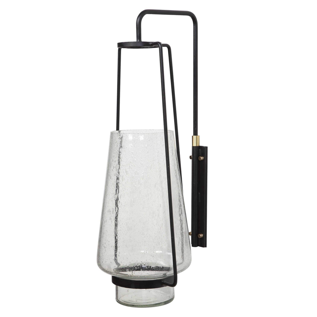 Black Label Tapered Hurricane Wall Mounted Candle Holder.