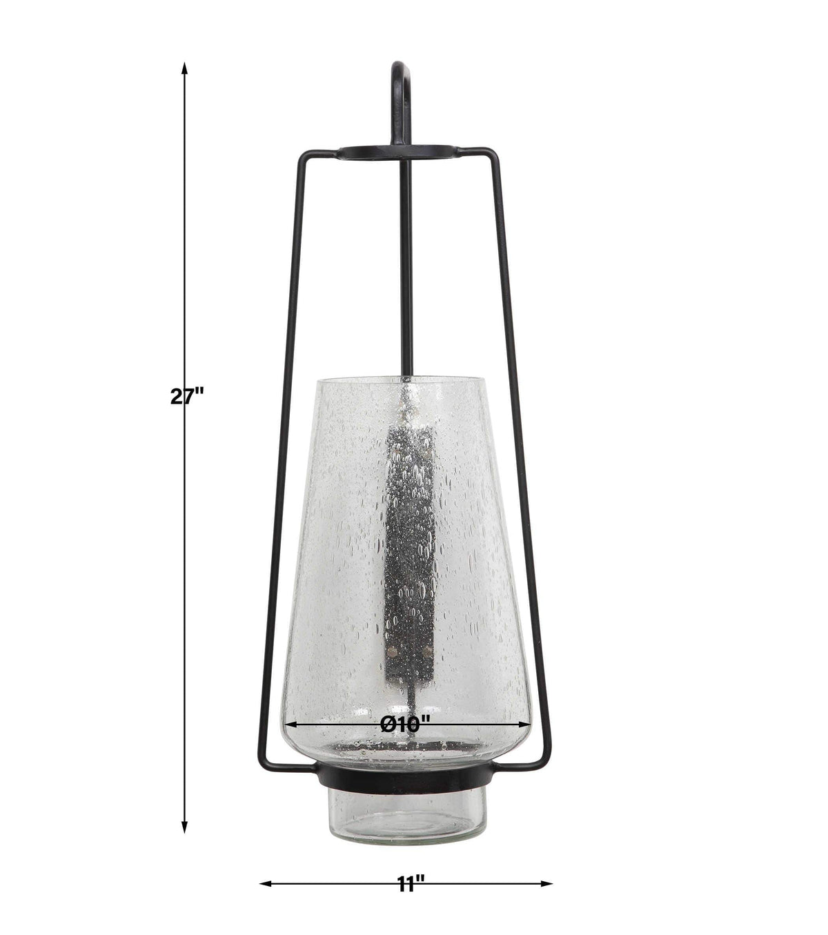 Black Label Tapered Hurricane Wall Mounted Candle Holder.