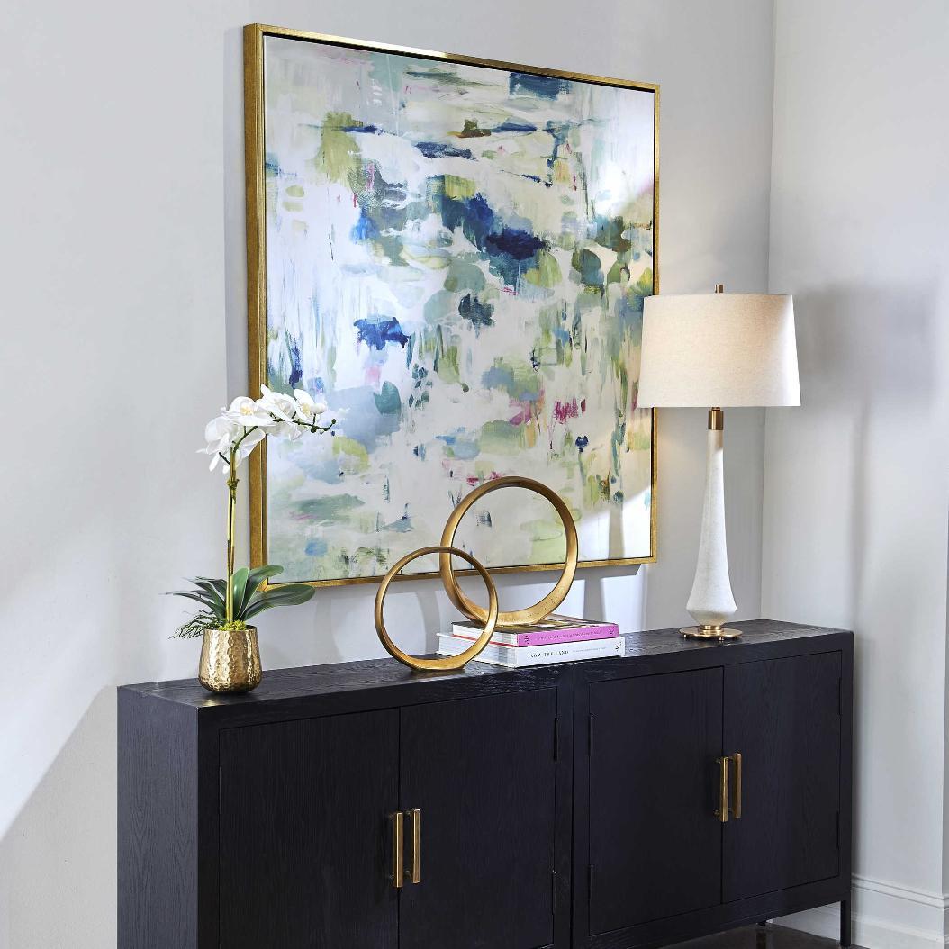 Uttermost Abstract Reflections Framed Canvas.