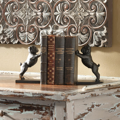 Uttermost Accessories Uttermost Bulldogs Cast Iron Bookends, Set/2 House of Isabella UK