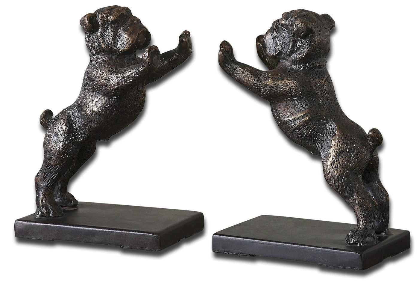 Uttermost Accessories Uttermost Bulldogs Cast Iron Bookends, Set/2 House of Isabella UK