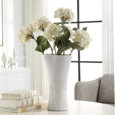 Uttermost Accessories Uttermost Floreana Tall White Vase House of Isabella UK