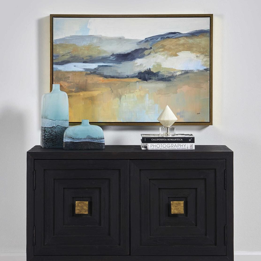 Uttermost Folded Hills Framed Landscape Art.