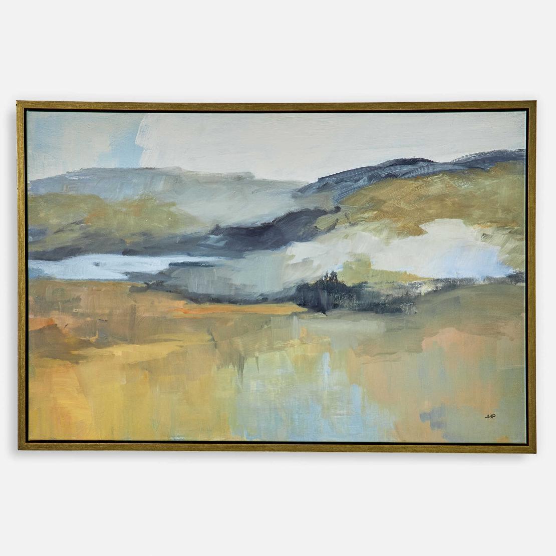 Uttermost Folded Hills Framed Landscape Art.