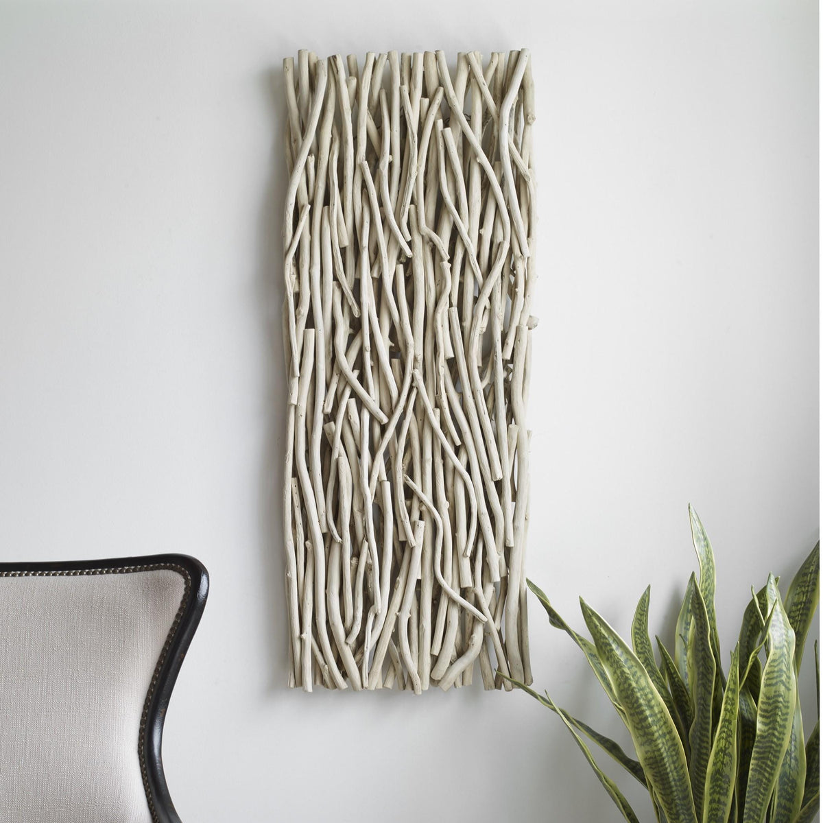 Uttermost Gathered Teak Bleached Wood Wall Decor.