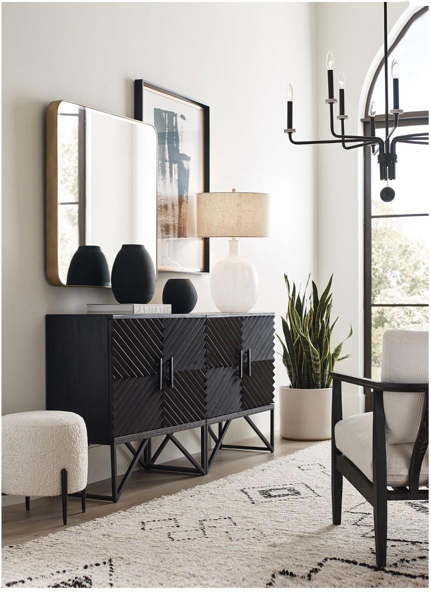 Uttermost Hearth Matte Black Vases, Set/3.