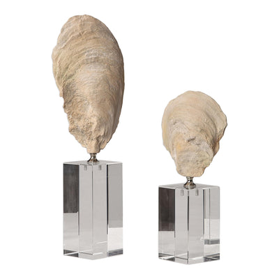 Uttermost Accessories Uttermost Oyster Shell Sculptures, Set of 2 House of Isabella UK