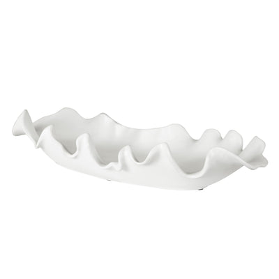 Uttermost Accessories Uttermost Ruffled Feathers Modern White Bowl House of Isabella UK