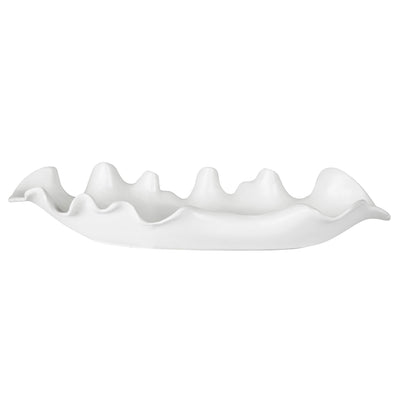 Uttermost Accessories Uttermost Ruffled Feathers Modern White Bowl House of Isabella UK