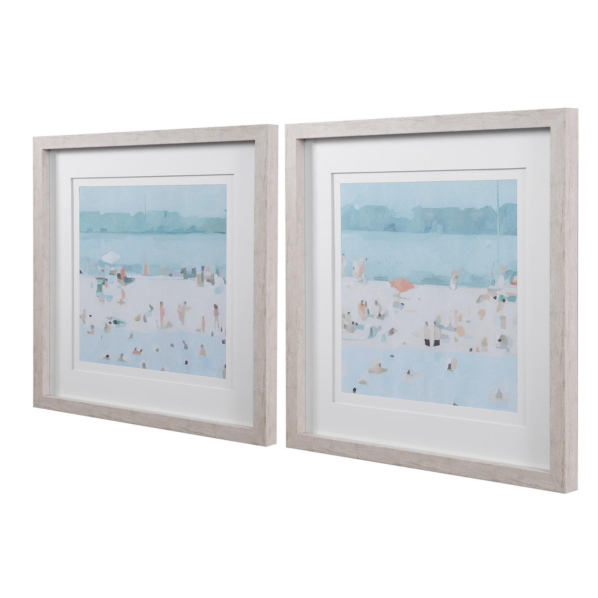 Uttermost Sea Glass Sandbar Framed Prints, Set/2.
