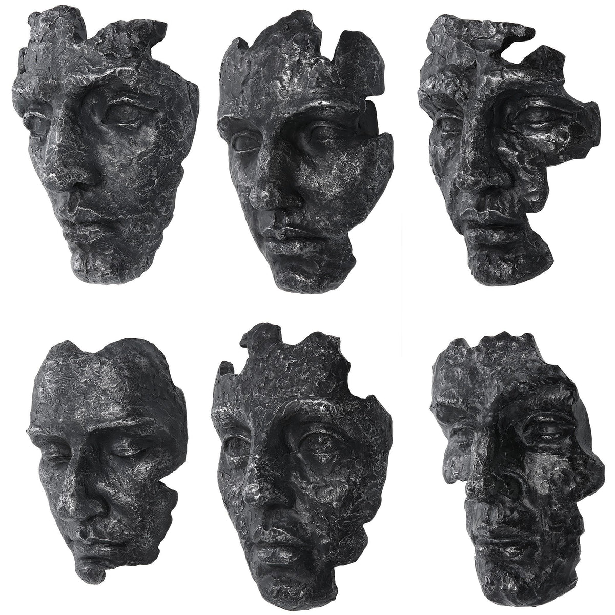Uttermost Self-portrait Metallic Wall Decor, Set/6.