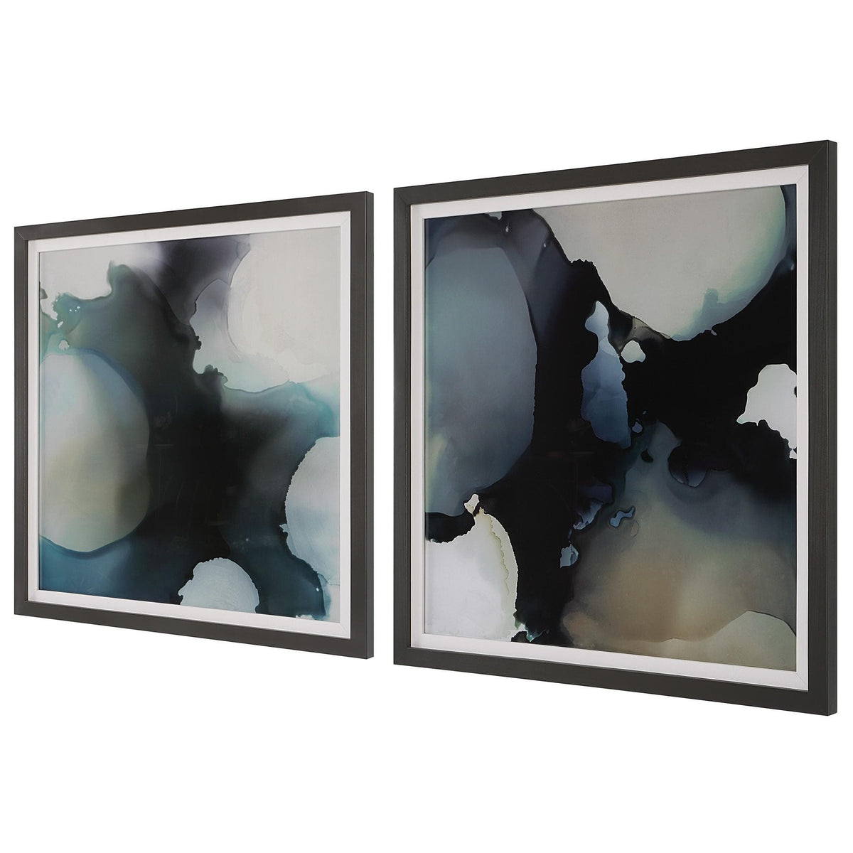 Uttermost Telescopic Abstract Framed Prints, Set/2.