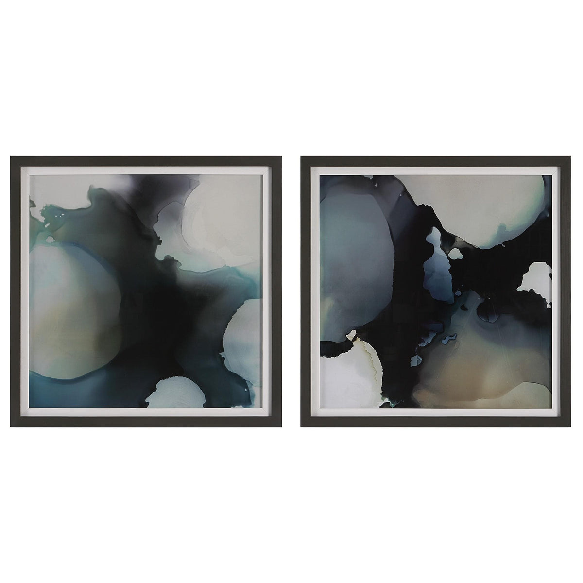 Uttermost Telescopic Abstract Framed Prints, Set/2.