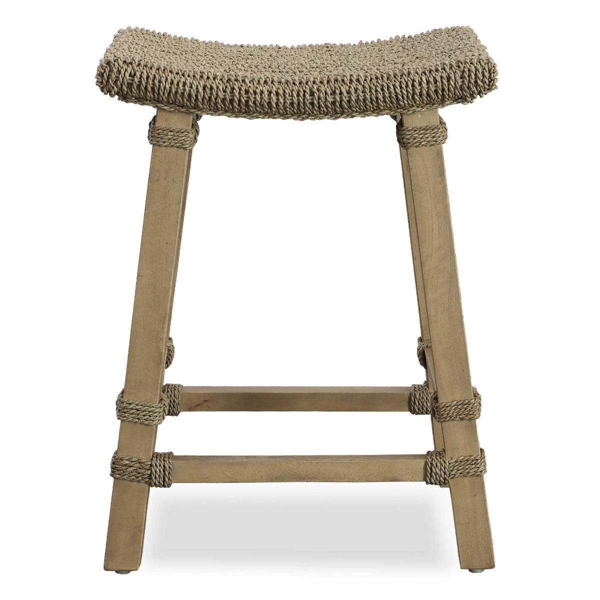 Uttermost Dining Uttermost Everglade Sea Grass Counter Stool House of Isabella UK