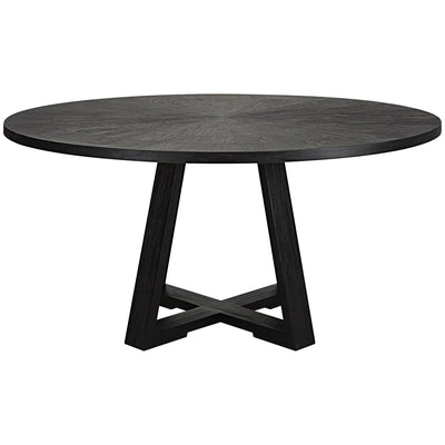 Uttermost Dining Uttermost Gidran Round Black Dining Table House of Isabella UK