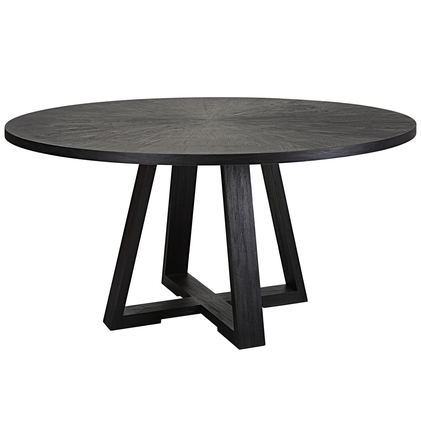 Uttermost Dining Uttermost Gidran Round Black Dining Table House of Isabella UK