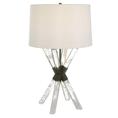 Uttermost Lighting Black Label Double Cross Table Lamp - Manmade Quartz House of Isabella UK