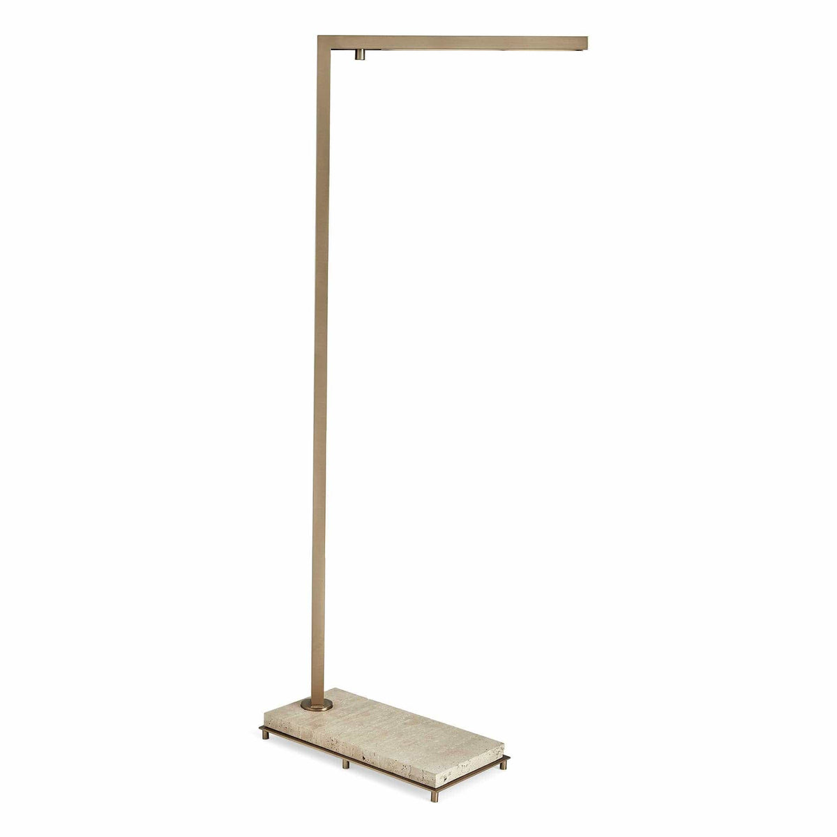 Black Label Illume Floor Lamp - Travertine/brass.