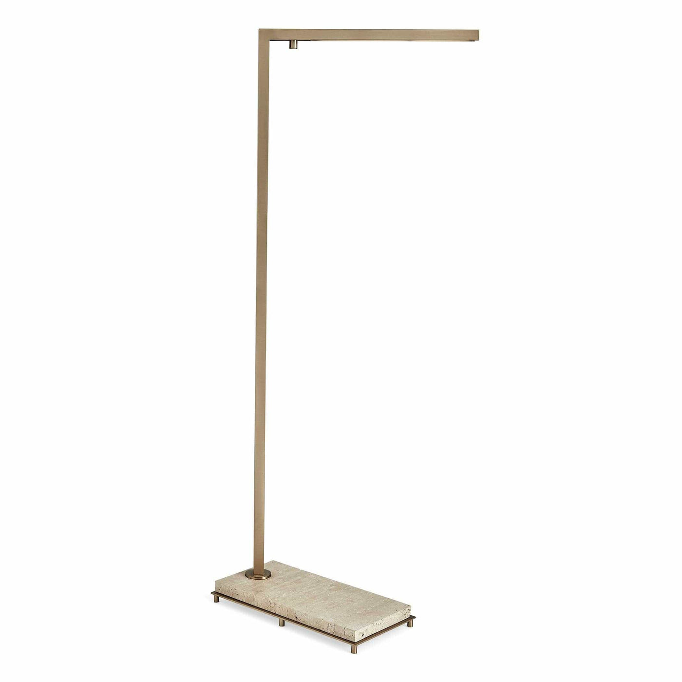 Uttermost Lighting Black Label Illume Floor Lamp - Travertine/brass House of Isabella UK