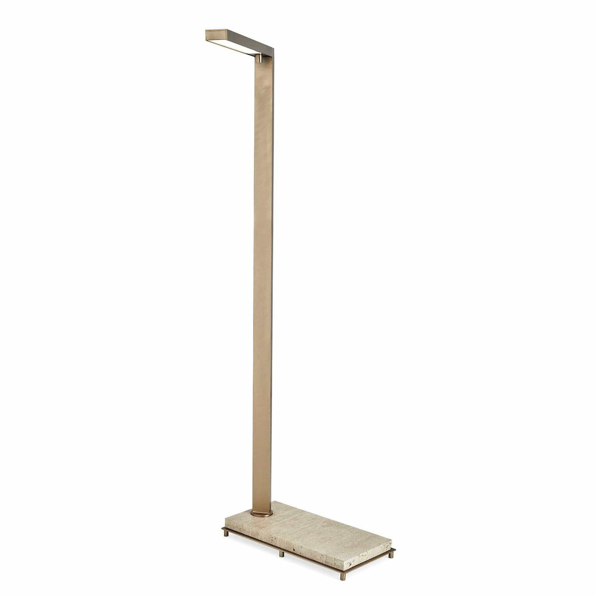 Black Label Illume Floor Lamp - Travertine/brass.