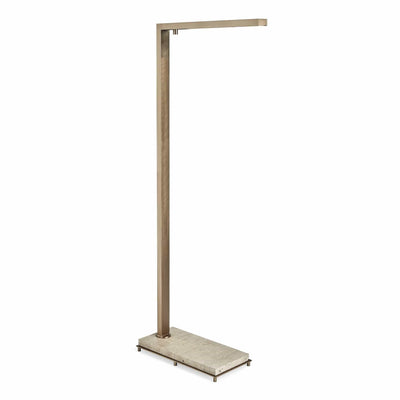 Uttermost Lighting Black Label Illume Floor Lamp - Travertine/brass House of Isabella UK