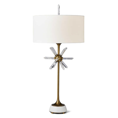 Uttermost Lighting Black Label Star Quartz Table Lamp - Antique Brass House of Isabella UK