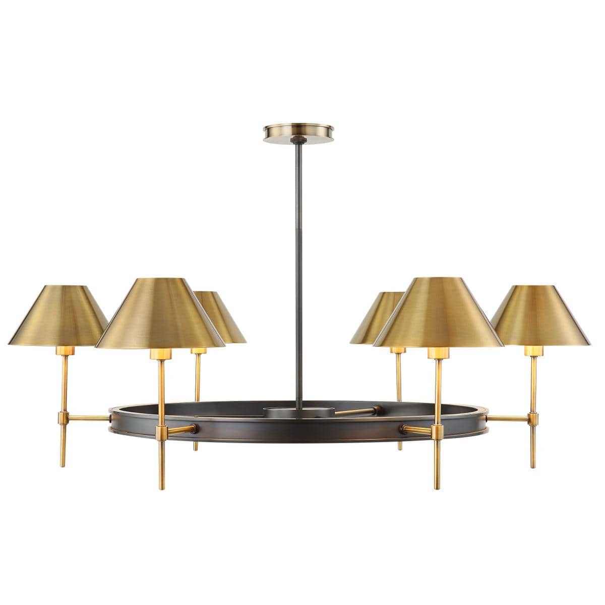 Uttermost Lighting Black Label Streamline, 6 Light Chandelier House of Isabella UK