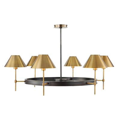 Uttermost Lighting Black Label Streamline, 6 Light Chandelier House of Isabella UK