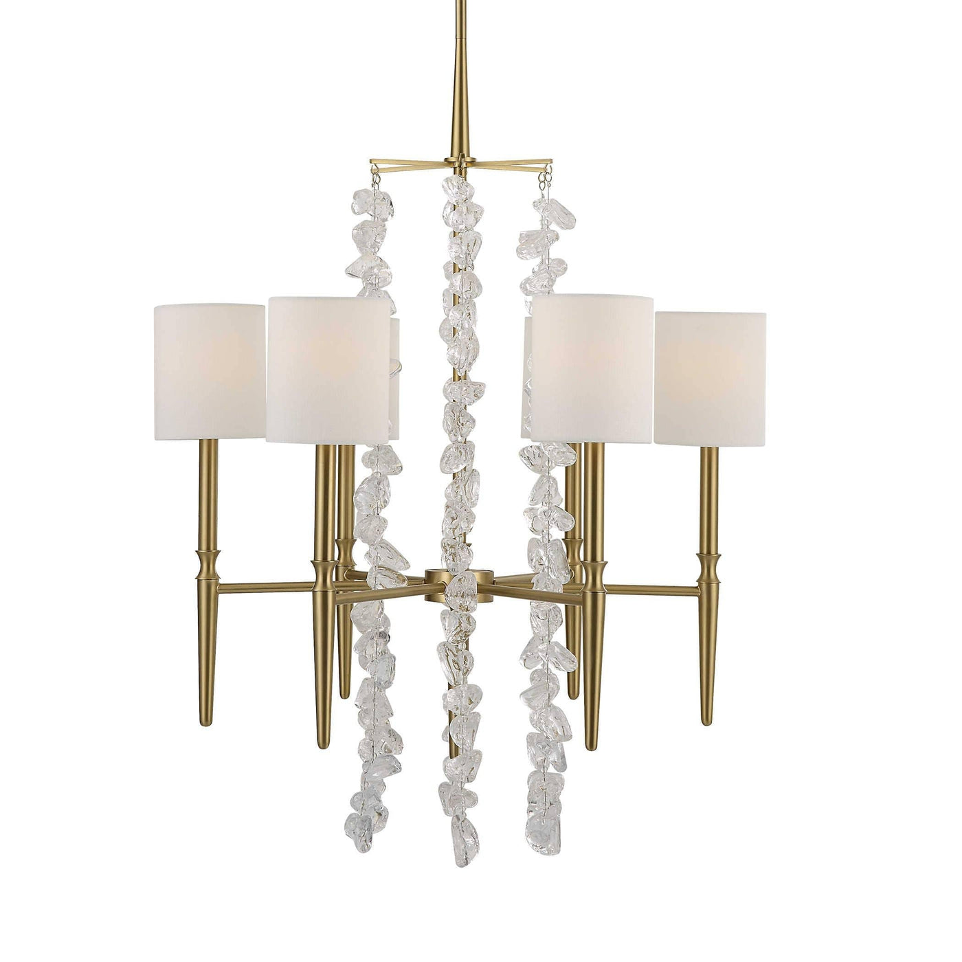 Uttermost Lighting Black Label Waterfall, 6 Lt Chandelier House of Isabella UK